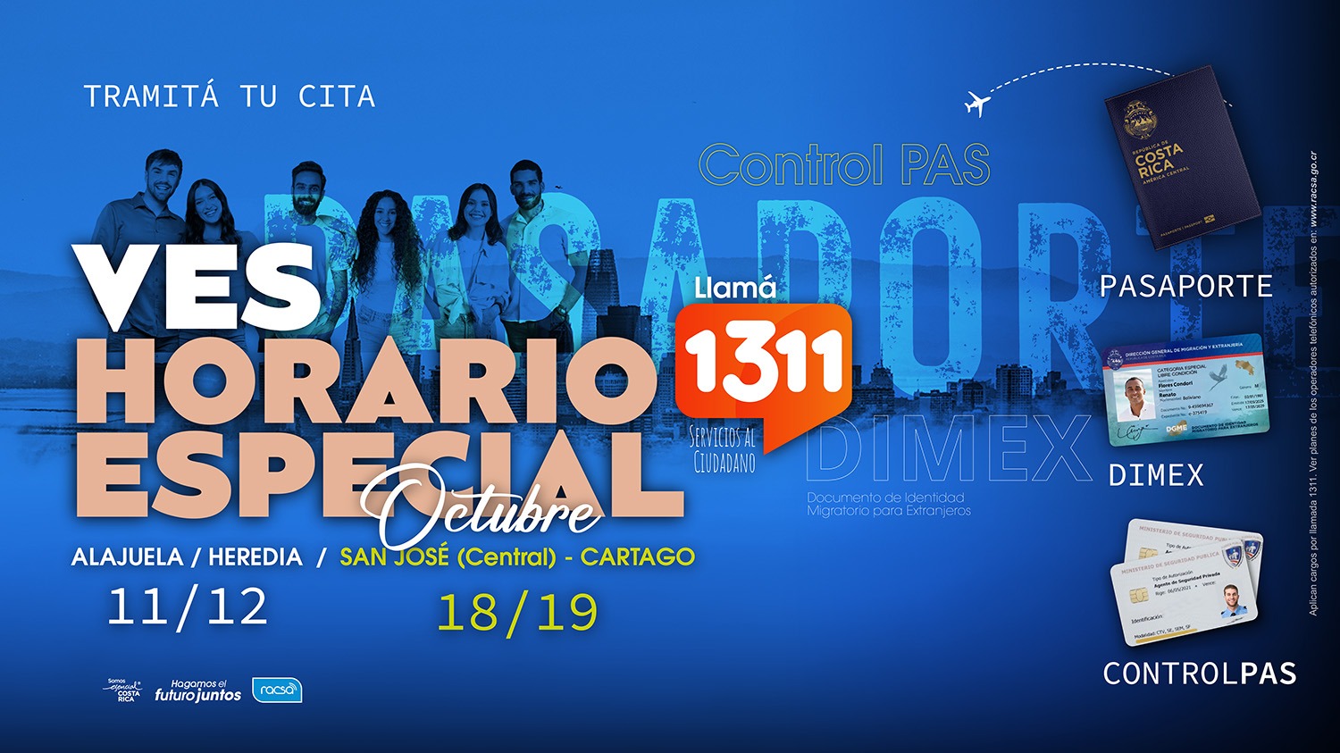 VES horario especial Octubre 2025