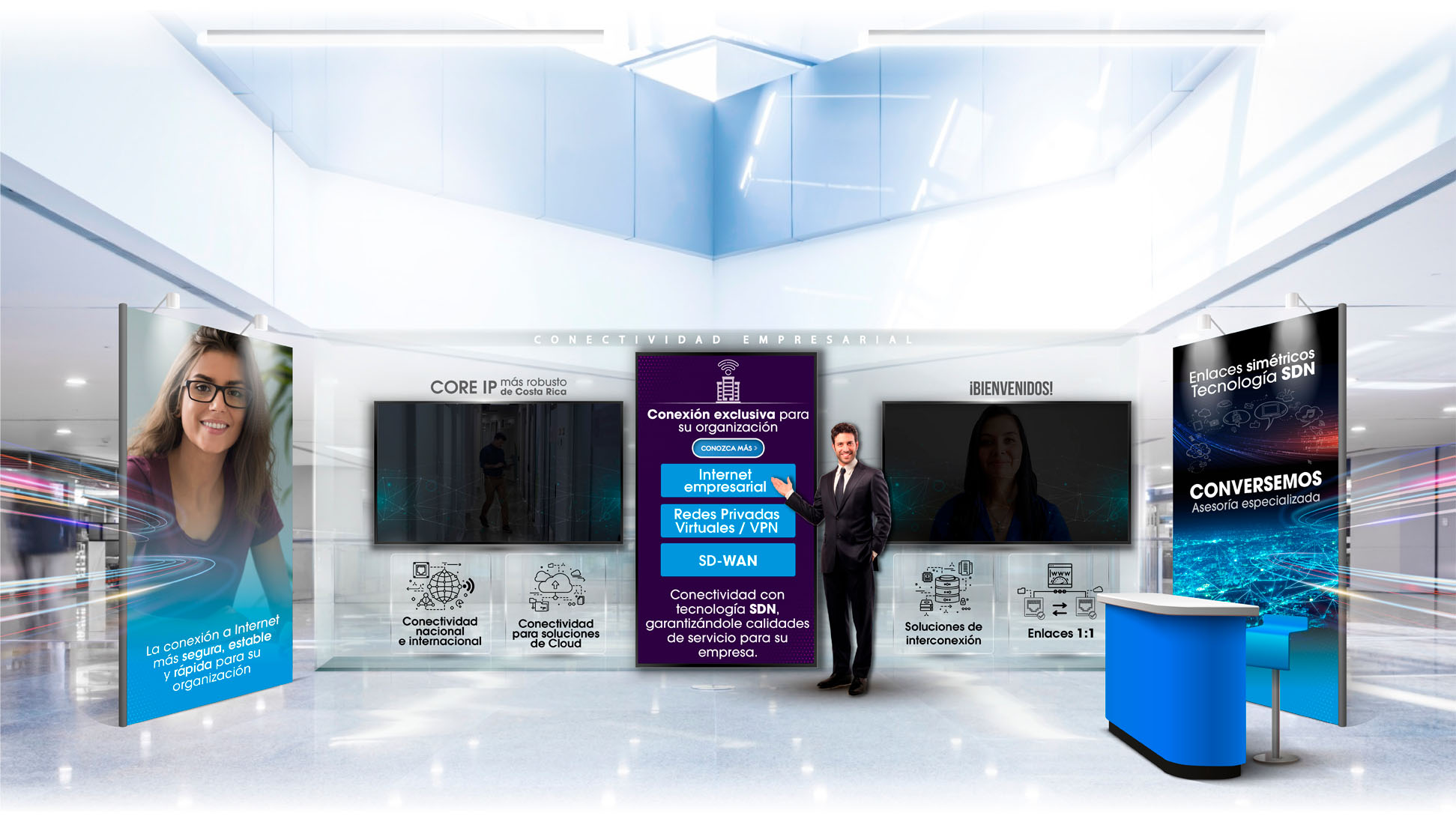 RACSA showroom-Conectividad